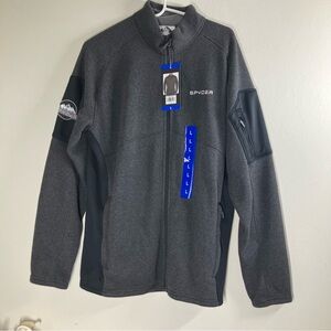 Spyder Charcoal Zip-Up Jacket NWT